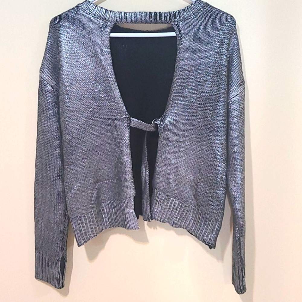 Forever21 Silver Top - Picture 2 of 3